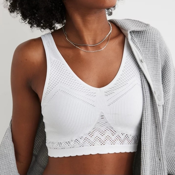 💋AERIE SUPERCHILL SEAMLESS BRA TOP SIZE M - Picture 1 of 9